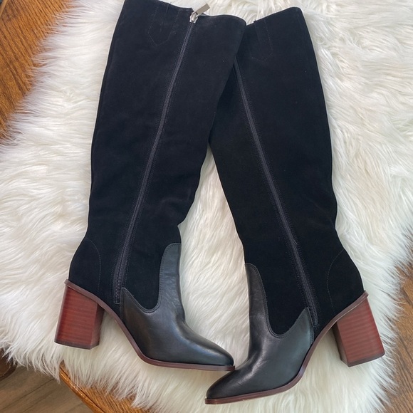 SPLENDID || Meadow Tall Black
Combo Suede & Leather Boots Size 7 - Picture 4 of 11